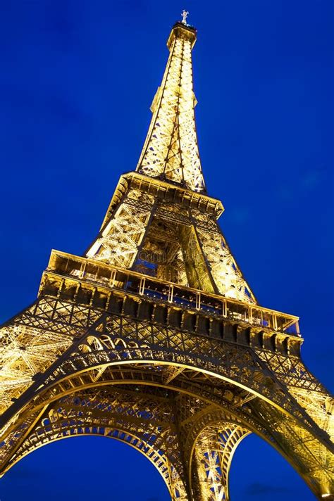 Evening View Of Eiffel Tower Editorial Stock Photo Image Of French