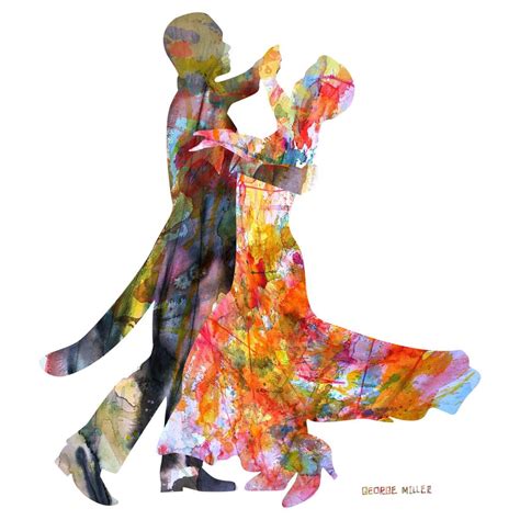 Tango Dance Painting Print Dancers Watercolor Art Wall Art Etsy