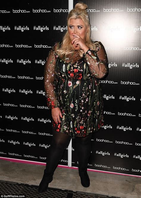 Gemma Collins Flaunts Curvaceous Figure In Floral Dress Daily Mail Online