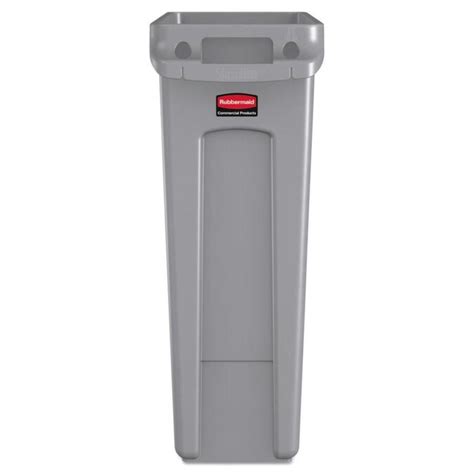Rubbermaid commercial products fg295500bla small plastic resin wastebasket trash can for bedroom bathroom, office, 3.5 gallon/13 quart, black. Rubbermaid Commercial Products 23-Gallon Gray Plastic ...