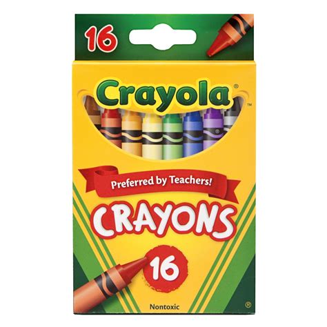 Crayola Regular Size Crayons 16 Colors Per Box Set Of 8 Boxes