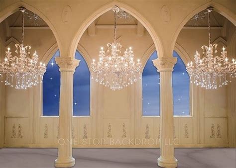 Princess Ballroom 4 Backdrops Photoshoot Themes Ceiling Lights