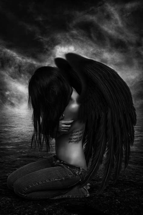 Sad Fallen Angel Fallen Angels Pinterest Wings Angel And Sad