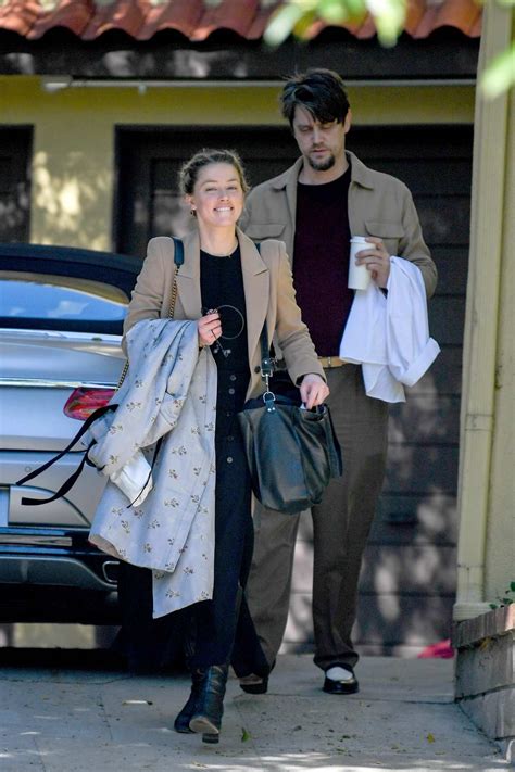 Amber Heard And Andy Muschietti Share A Kiss As They Leave Her House In