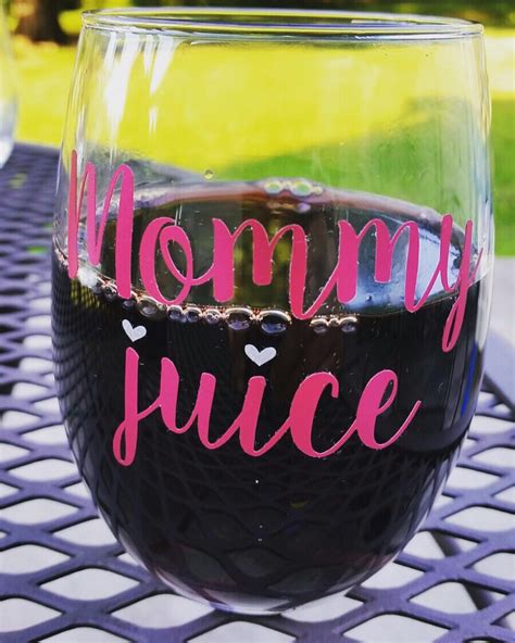 Mommy Juice Wine Glass T For Mom New Mom T Basket Etsy