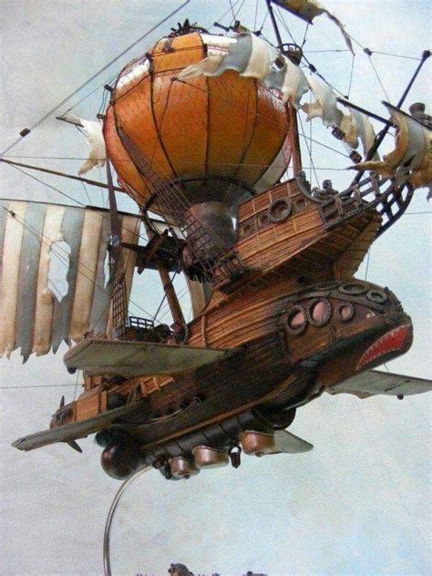 Pirate Ship Hot Air Balloon Steampunk Airship Steampunk Ship