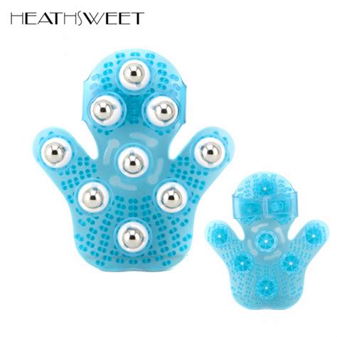 Healthsweet Palm Shaped Body Cellulite Massage Glove Massager With 9