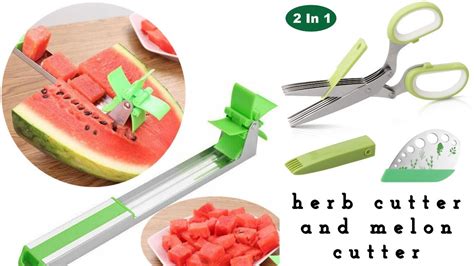 Reviewing Products From Amazon Herb Cutter And Melon Cutter Youtube
