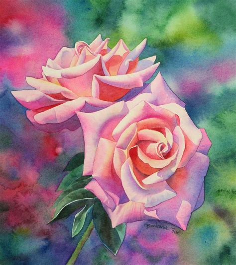 Watercolor Rose Painting Tutorial Step By Step