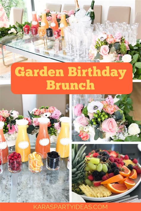 Garden Birthday Brunch Karas Party Ideas Kids Brunch Birthday