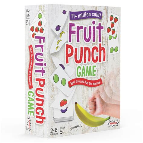 Fruit Punch Kids Card Game With A Squeaky Banana