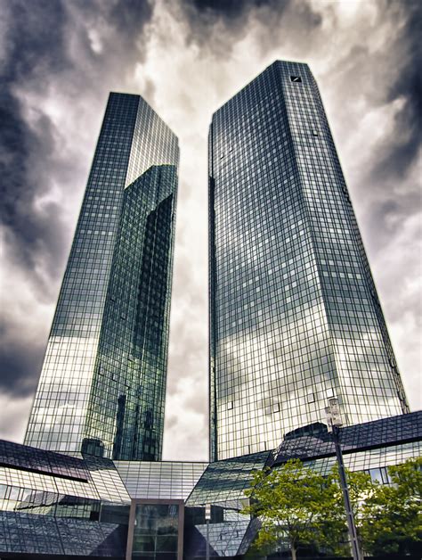Deutsche Bank Twin Towers Deutsche Bank Twin Towers In Frankfurt A M