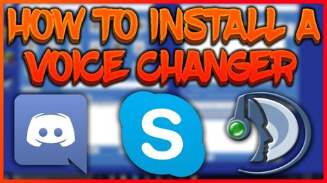 How To Install A Voice Changer Discordskypeteamspeakfortniteetc