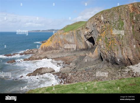 Baggy Point In Devon Stock Photo Alamy