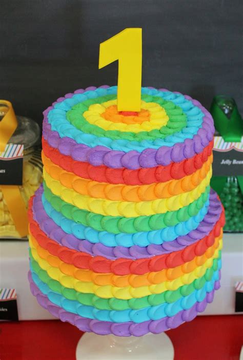 Karas Party Ideas Rainbow Themed 1st Birthday Party Via Karas Party
