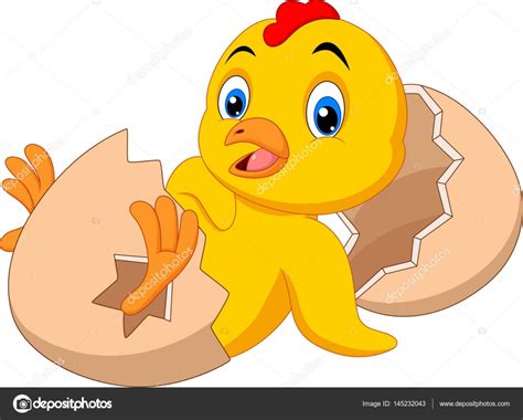 Cartoon New Born Chick Stock Vector Image By ©tigatelu 145232043