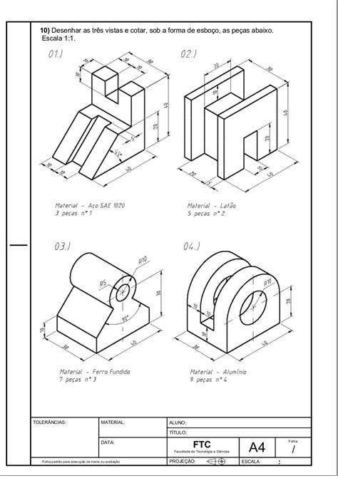 Caderno De Exercícios Desenho Técnico Senai Gabarito
