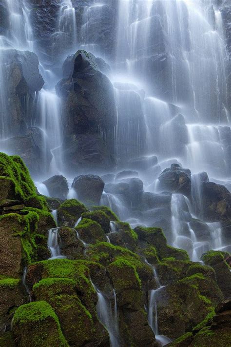 Oregon Waterfall Photo Printlarge Waterfall Picture