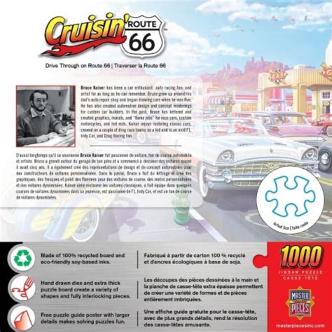 Cruisin Route 66 Drive Through On Route 66 1000 Piece Jigsaw Puzzle