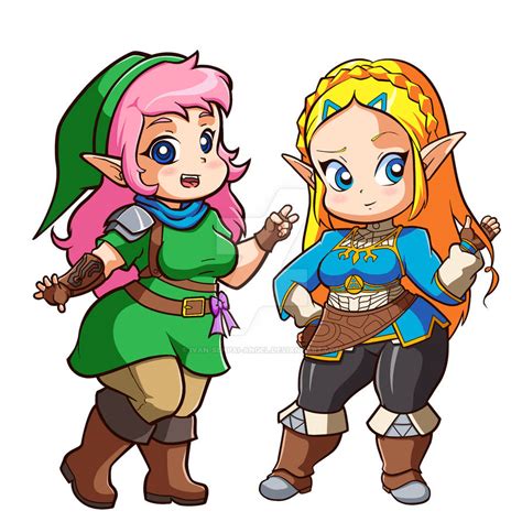 Linkie And Zelda Adventurers By Ivan Senpai Angel On Deviantart