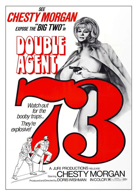 Chesty Morgan Double Agent Mini Movie Poster A Size X Mm X Etsy