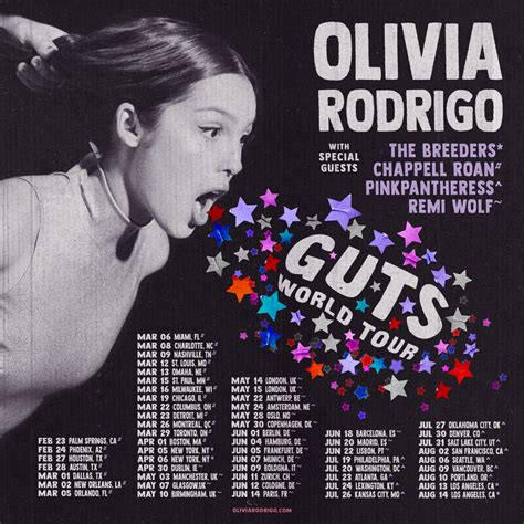 Olivia Rodrigo Announces Guts World Tour Z The Hit