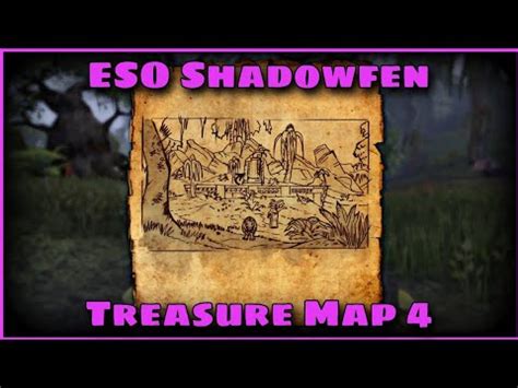 Eso Shadowfen Treasure Map Loot Location Youtube