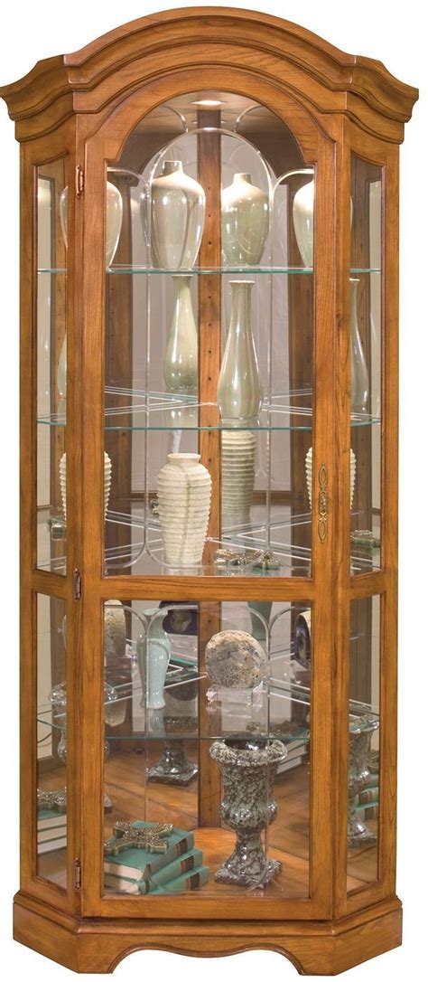 Lighthouse Barrington Old Oak Corner Curio Cabinet From Philip Reinisch