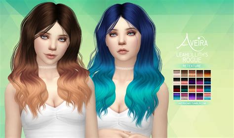 Sims 4 Blue Hair Cc
