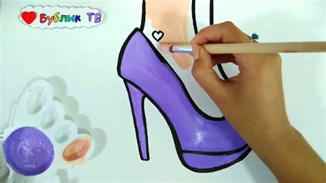 How To Draw A Shoes Drawing For Beginners Glitter Youtube