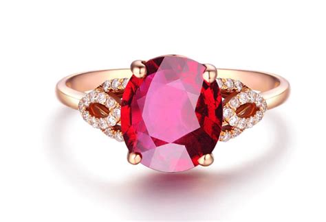 Red Ruby Ring Party Jewelry925 Jewelry Ruby Gemstone Etsy