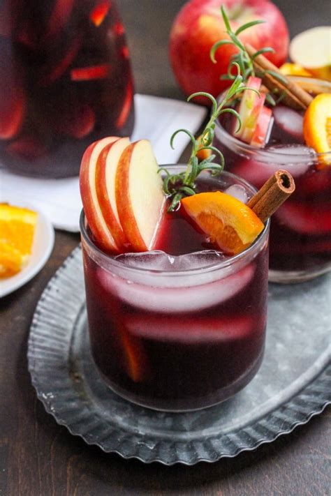 Fall Sangria Recipe With Apple Cider Bourbon Enjoy Iced Or Hot