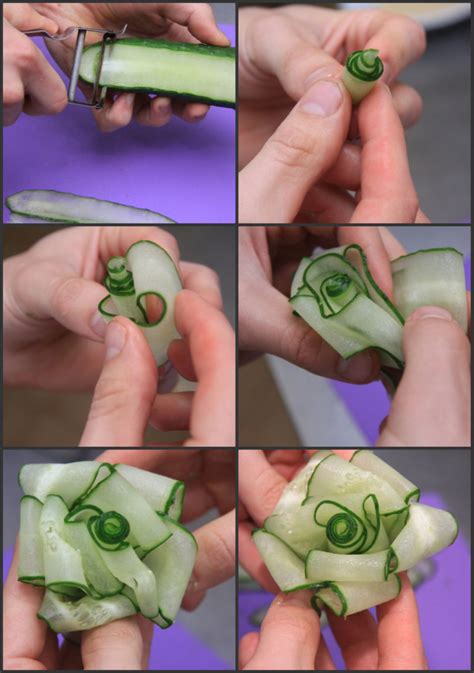 How To Make Cucumber Flower