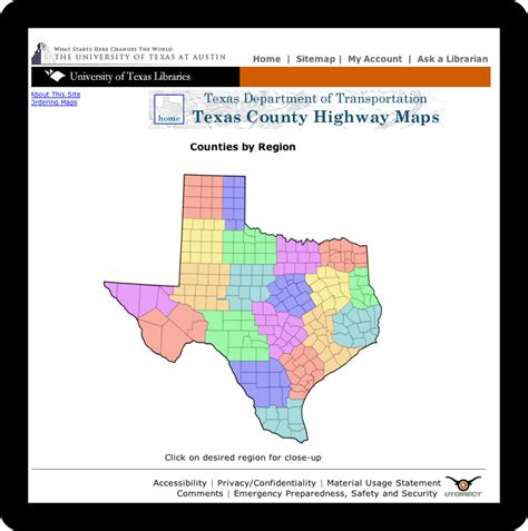 Txdots 1993 1996 Texas County Highway Maps Are Available Online