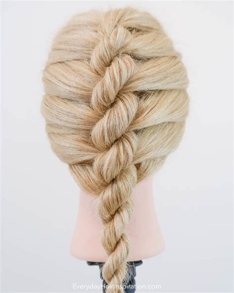 Single French Rope Braid Step By Step Everyday Hair Inspiration