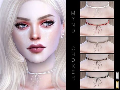 Choker In 10 Colors Found In Tsr Category Sims 4 Female Necklaces