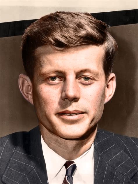 John F Kennedy In Color 1947 Historycolored