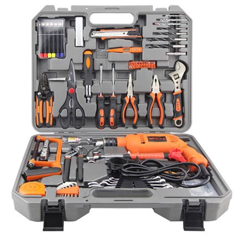 100 pcs multifunctional hardware tools box kit household electric ...