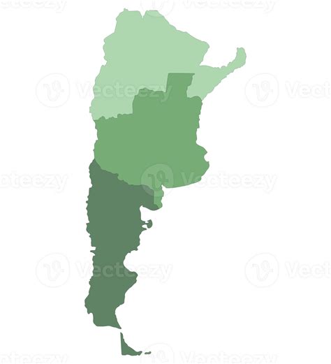 Argentina Mapa Mapa De Argentina En Tres Principal Regiones 35332817 Png