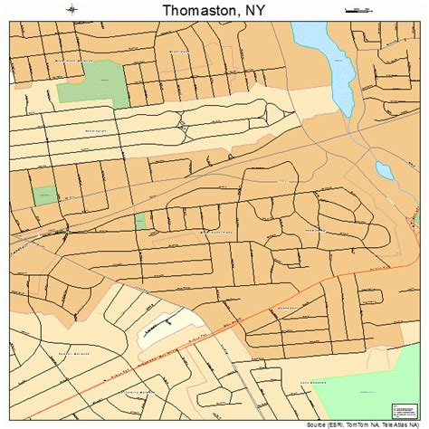 Thomaston New York Street Map 3673605