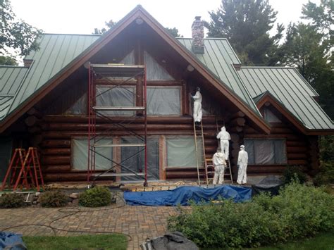 Log Home Restaining Wi Mn Edmunds And Company