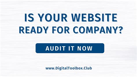 Register For Web Audit Digital Toolbox Club