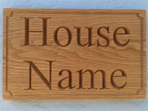 Wooden House Signs Hartwood Timber