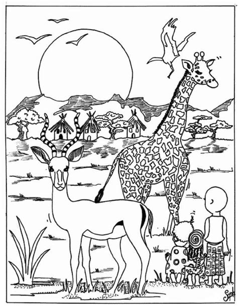 Wild Animal Coloring Pages For Children Toys Learning And School Eolaneee