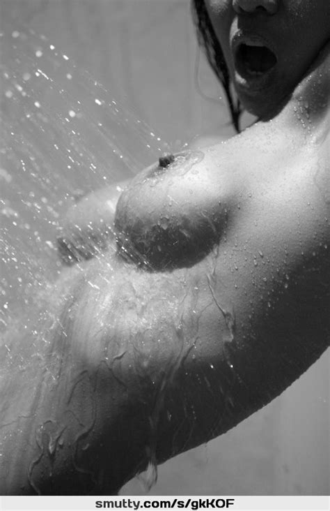 Shower Tits Boobs Wet Water Sexy Nipples Mouthopen