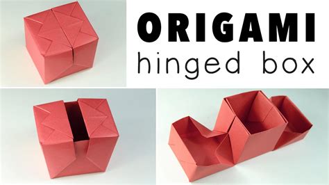 Origami Hinged T Box Tutorial