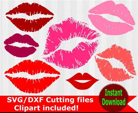 Download Kissing Lips SVG and clipart kiss lips clip art lips svg ...