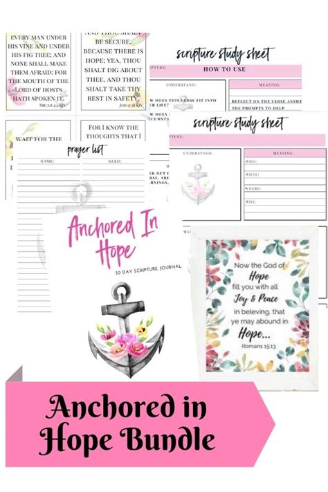 Anchored In Hope Scripture Journal Smart Mom Life