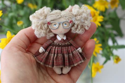 Cute Little Handmade Cloth Doll Charming Personalized Birthday Etsy
