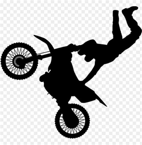 Freestyle Motocross Silhouette 4 Decal Sticker Dirt Bike Silhouette Png